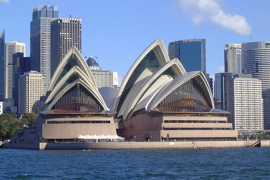 Sydney Opera House and waterfront in Australia