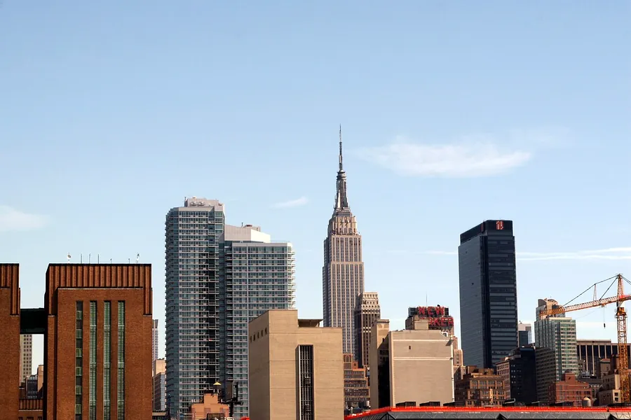New York City skyline in the United States
